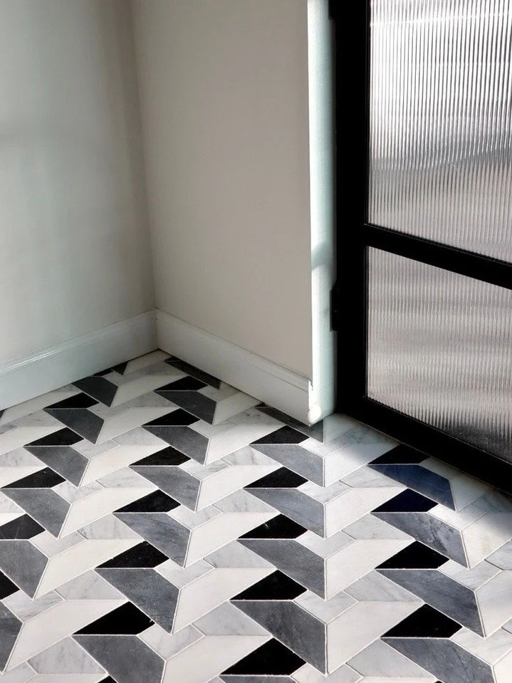 Patterned foundations. Elevating interiors from the ground up with timeless design.
