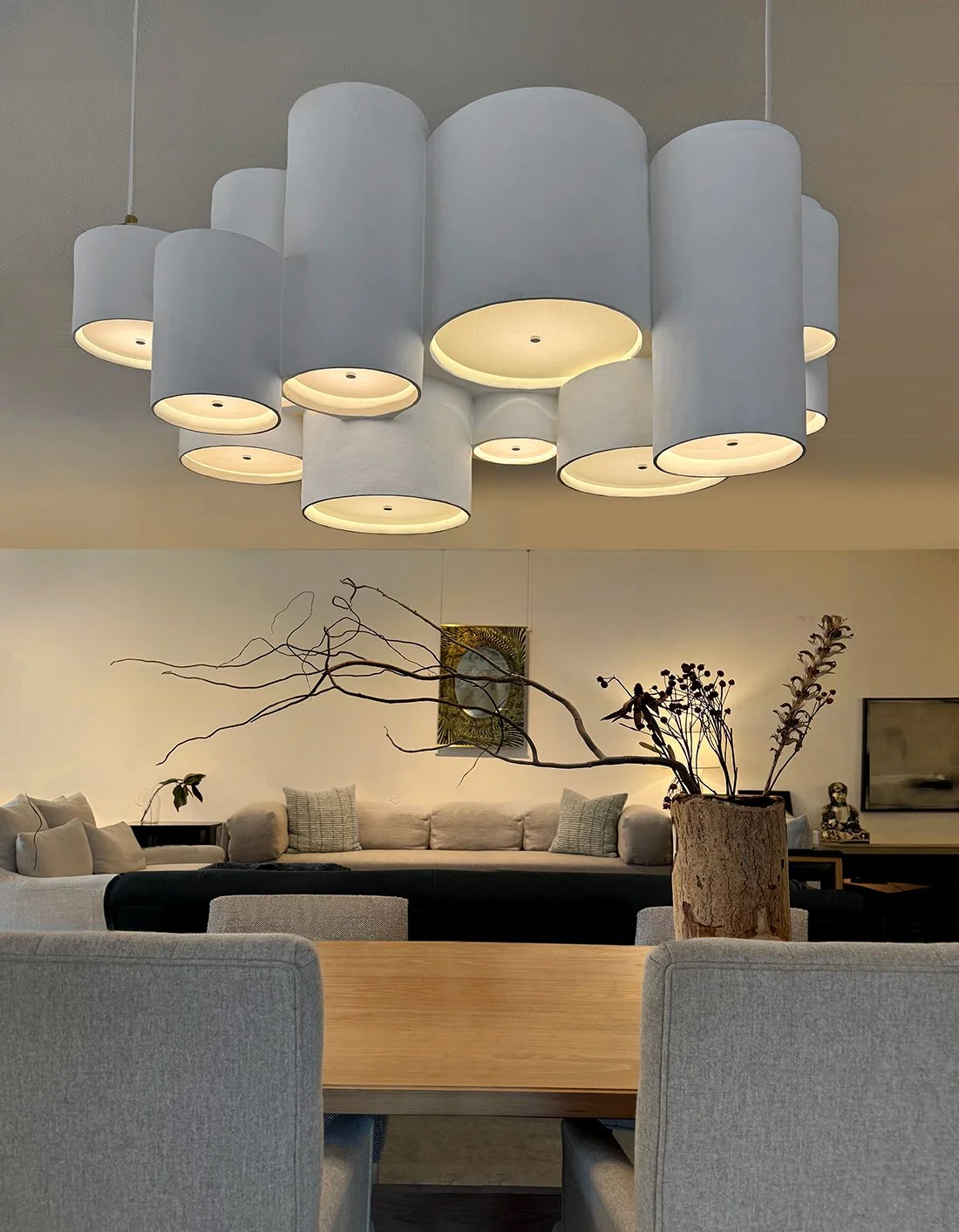 CUSTOM-SIZED XL TALL CLUSTER CHANDELIER (32690)