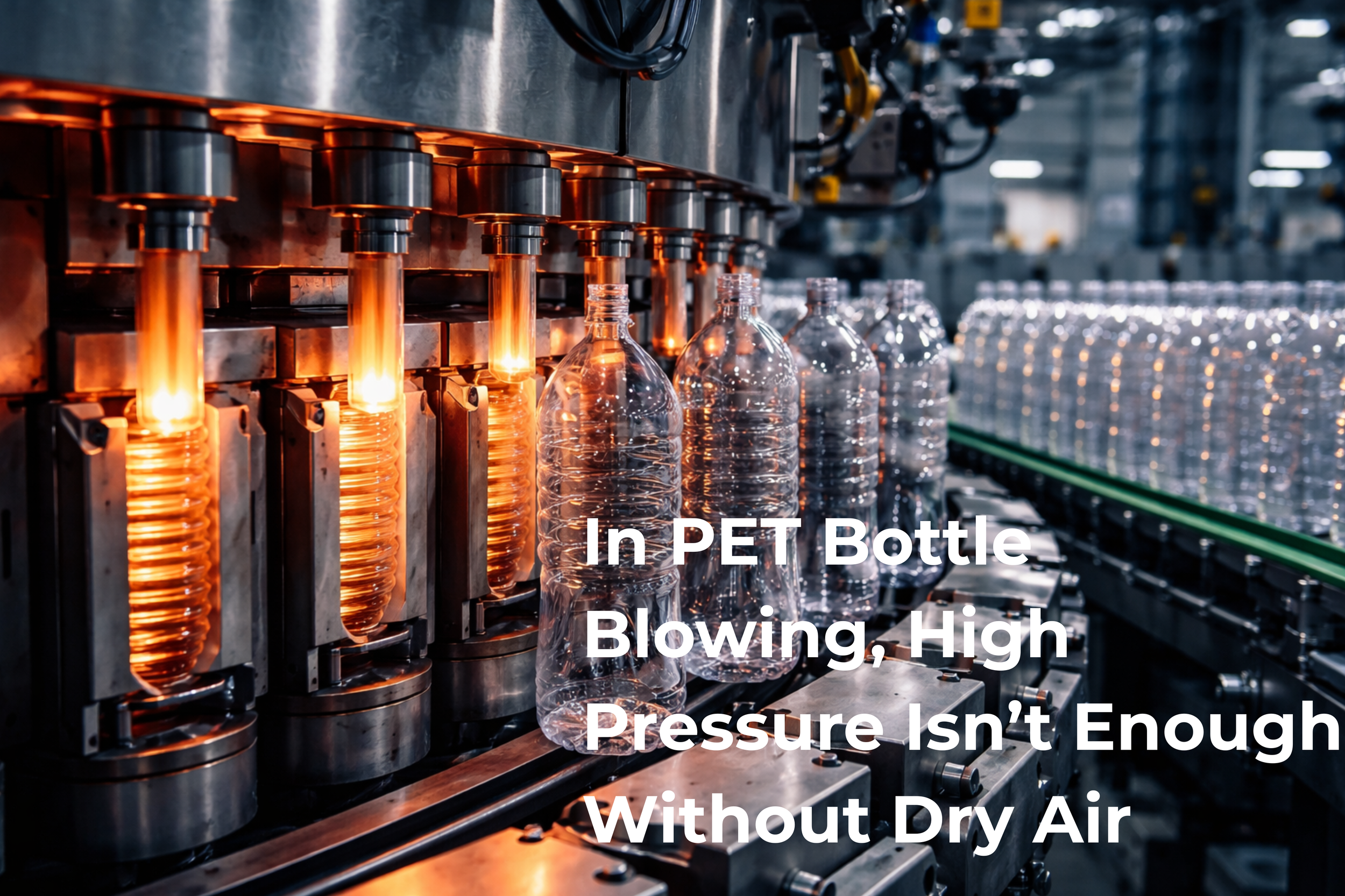 Why High-Pressure Compressed Air Is Used in PET Bottle Blowing - And Why Air Quality Matters More Than You Think