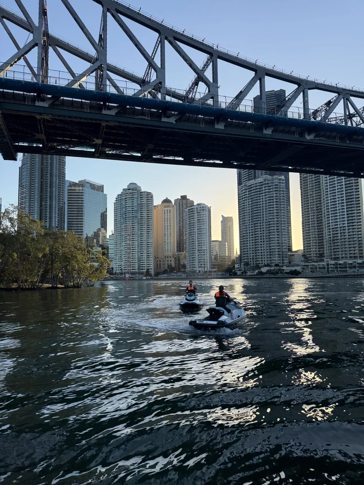 Jetski on the Brisbane River near the CBD