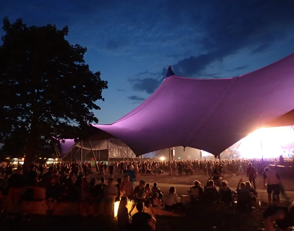 Valhalla exterior, Roskilde Festival. Copyright Stefan Waldeck.