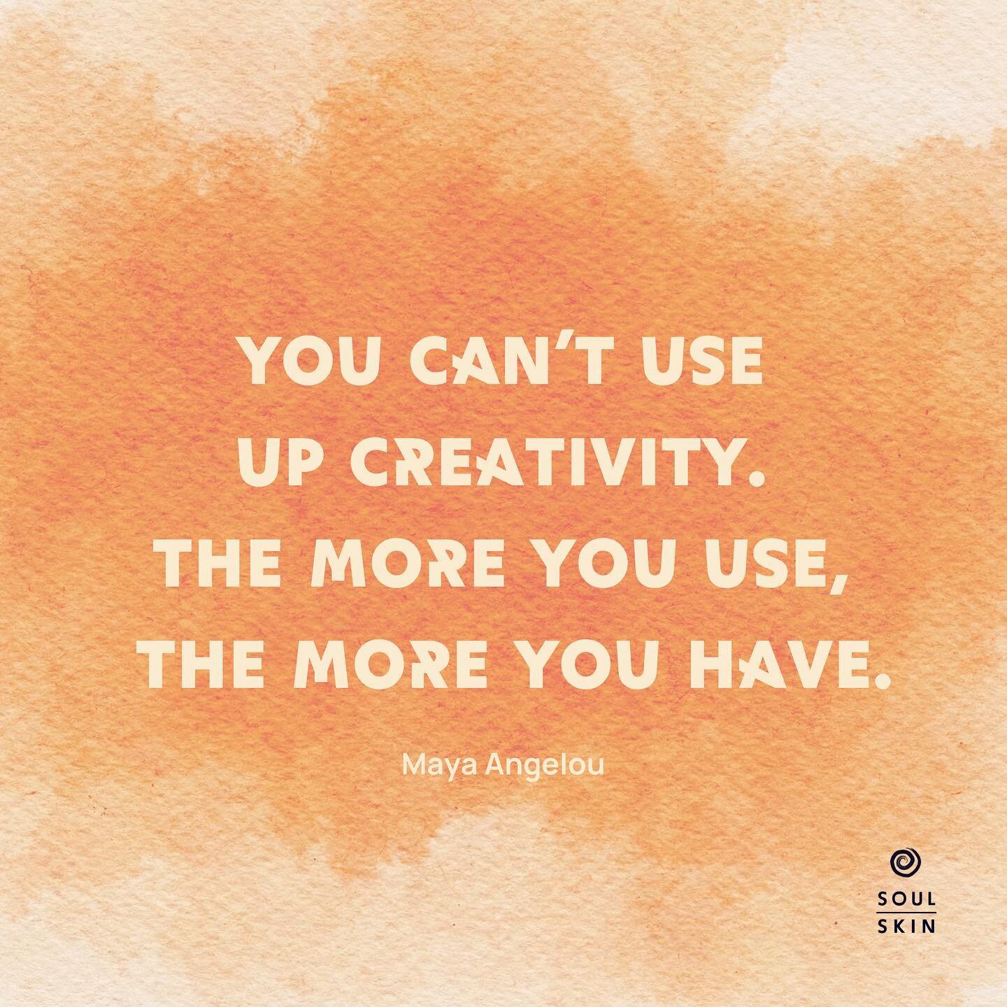 ✨
You can&rsquo;t use 
up creativity. 
The more you use, 
the more you have.

#mayaangelou #kreativsein #kreativit&auml;t #kreativit&auml;tverbindet #kreativin&ouml;sterreich #kreativit&auml;tkenntkeinegrenzen #k&uuml;nstlerin #lebenskunst #lebensart