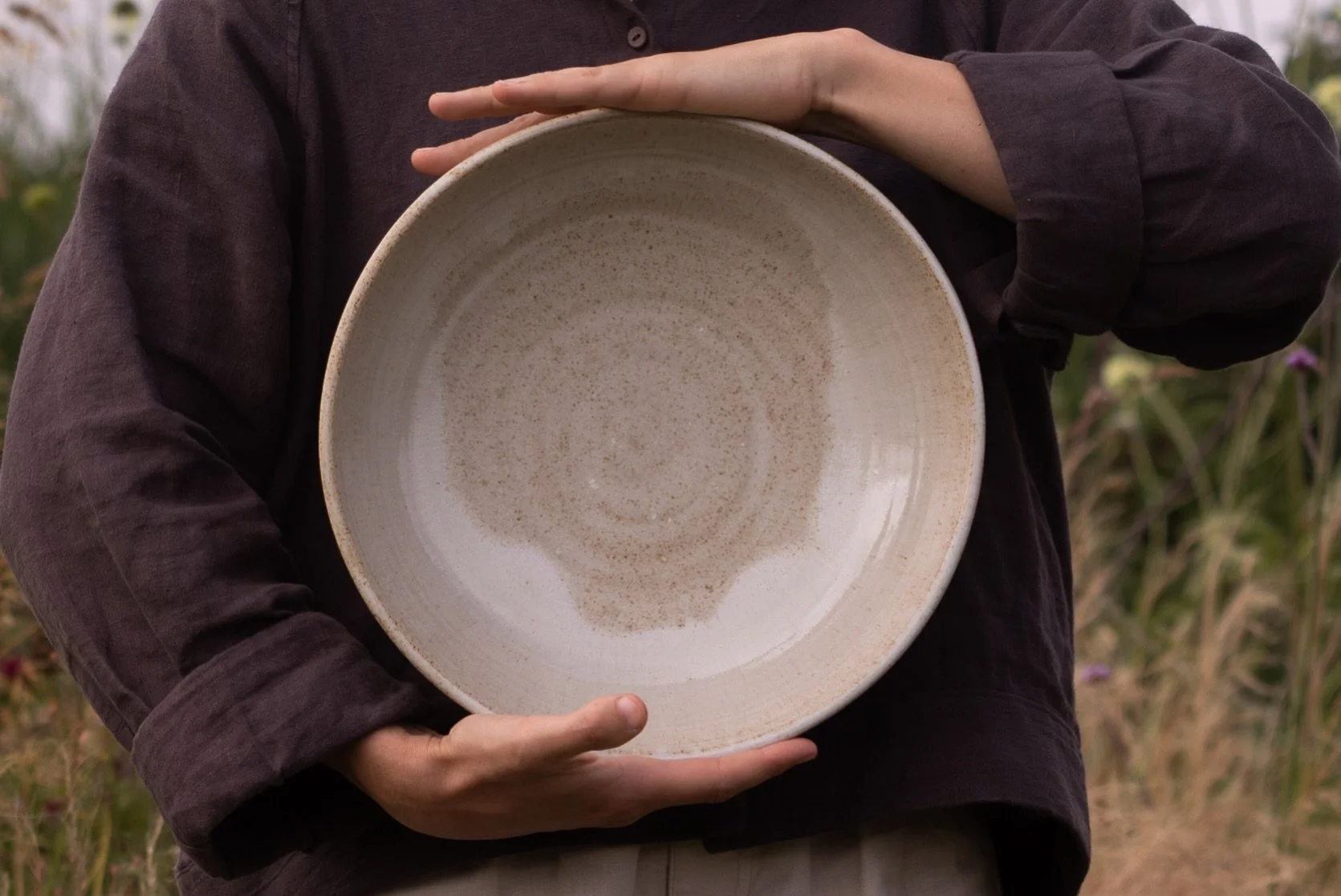 Big bowl with some cool glaze variation