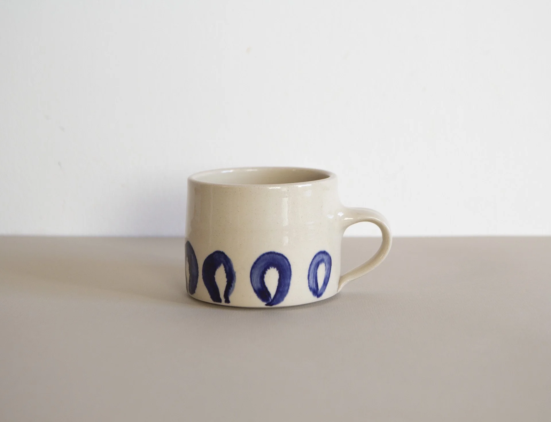Wide Mug in Cobalt