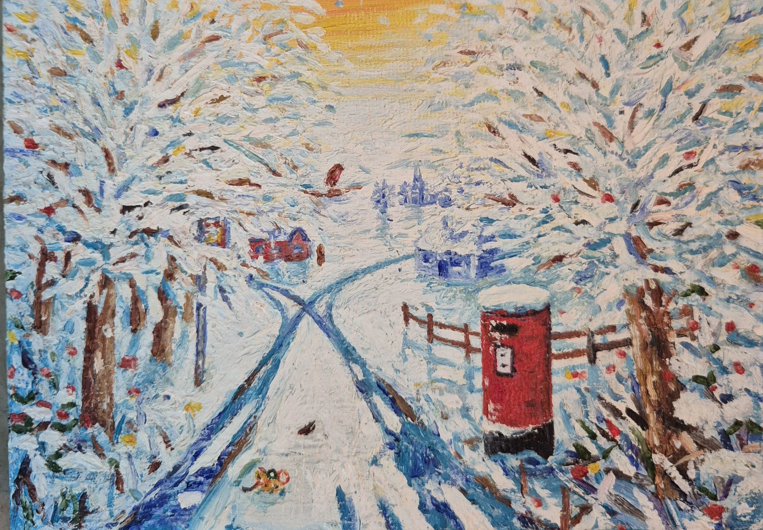Seasonal midi oil painting