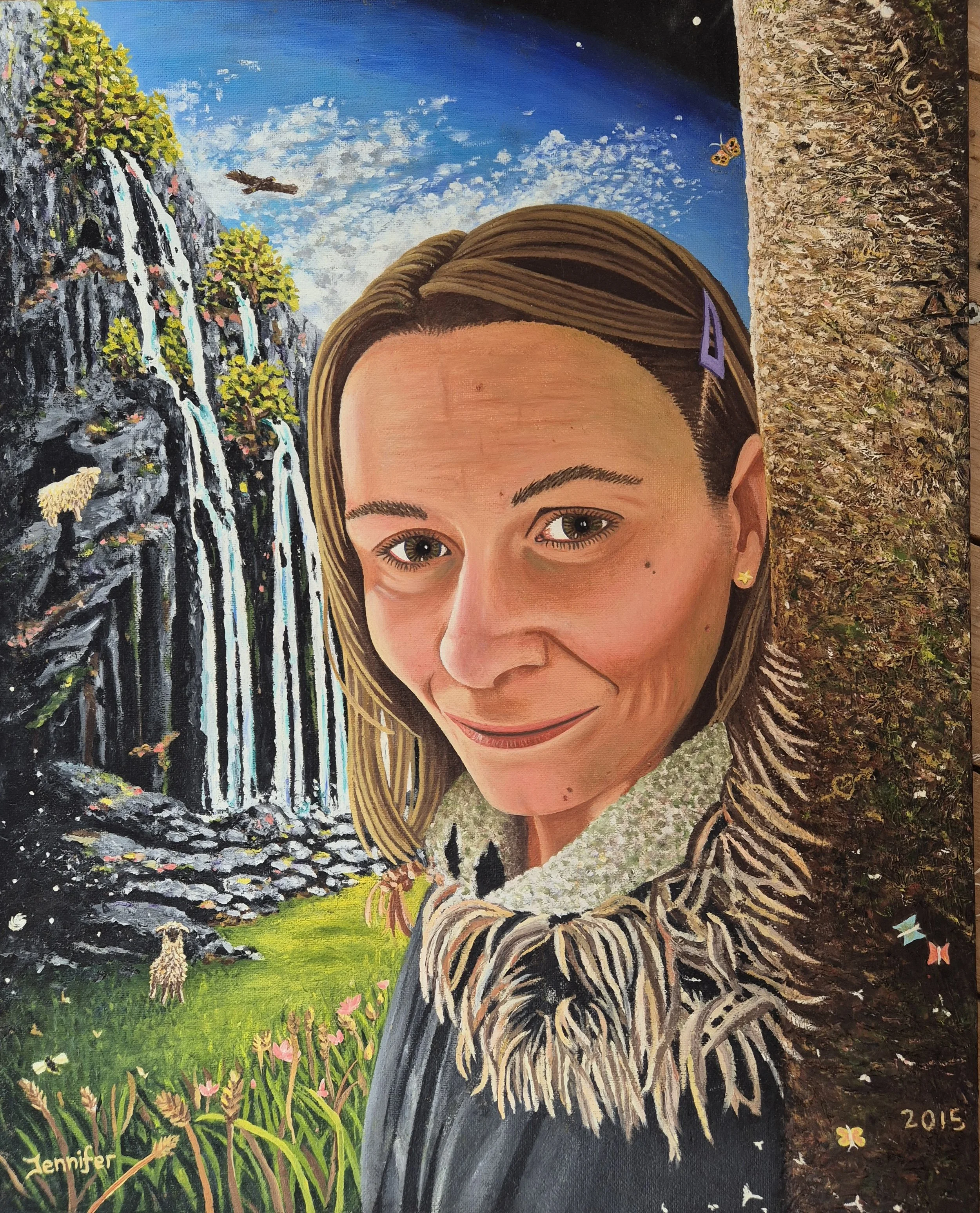 Self-Portrait 2  Jennifer. Oils on canvas. 2016. Private Collection.