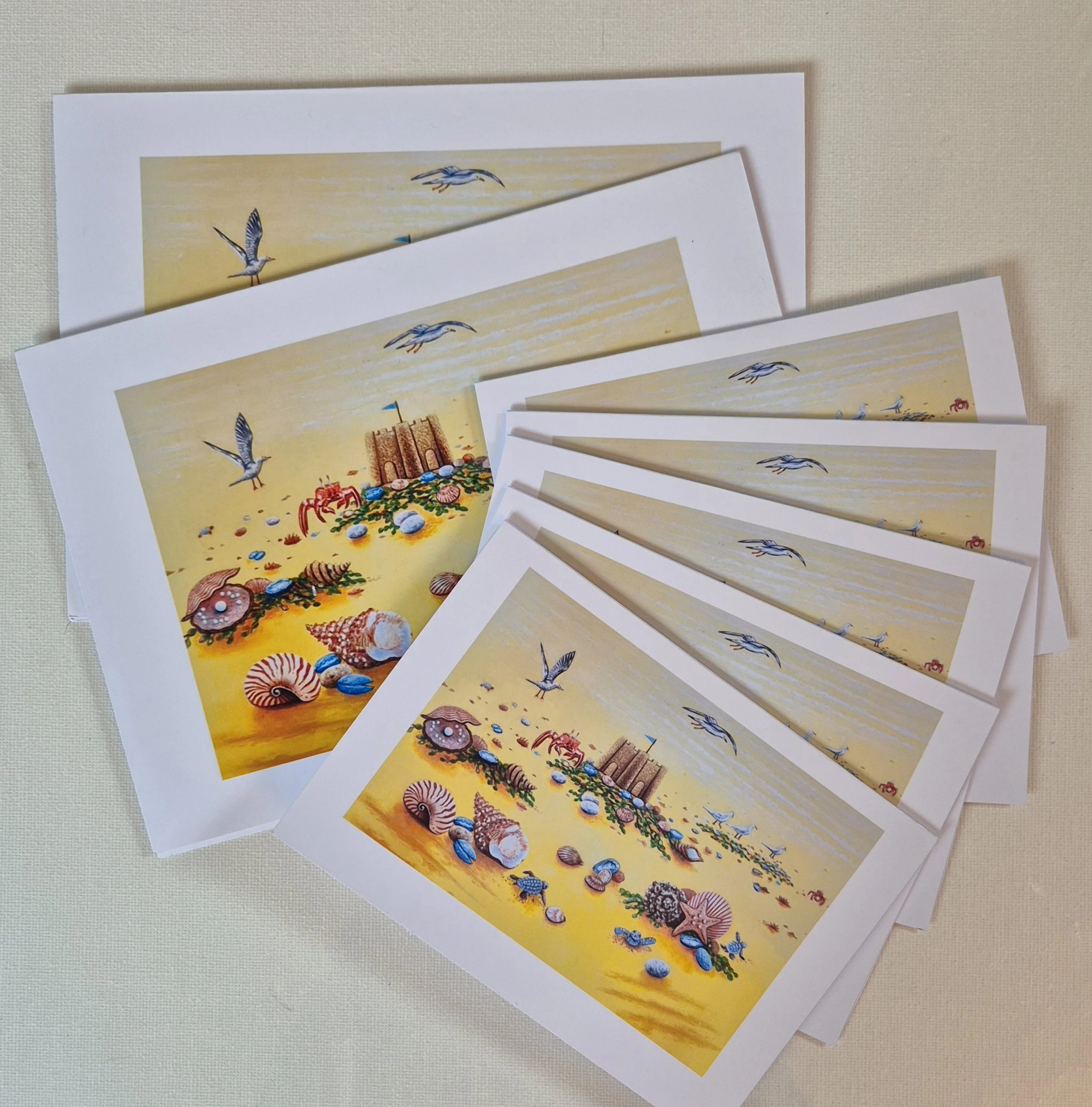 Beach Art Print Gift Cards