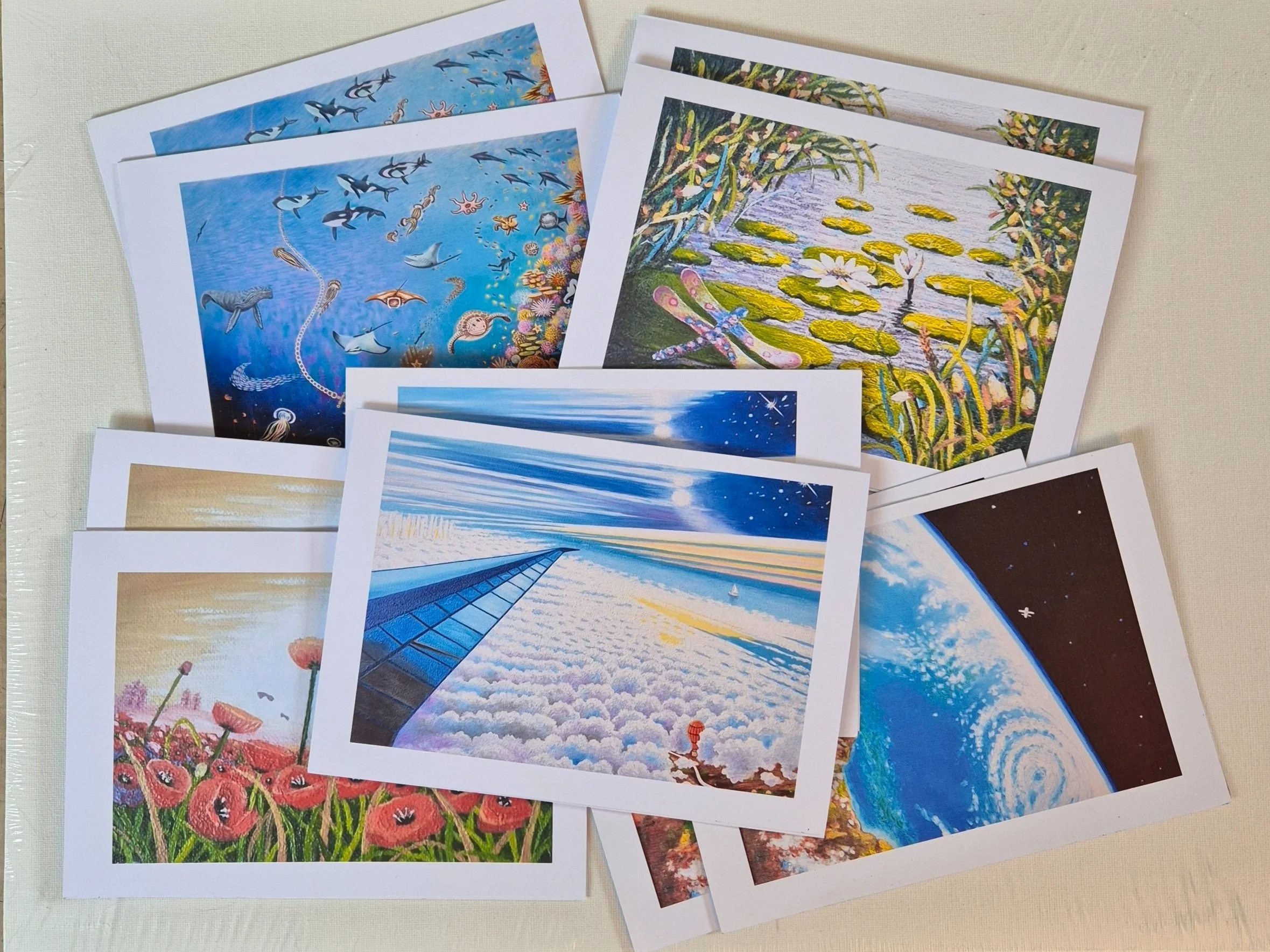 Earth Art Print Gift Cards