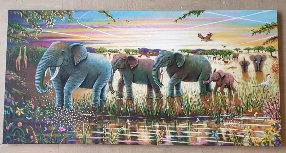 Habitat ' Oils on canvas. SOLD. c2017/18