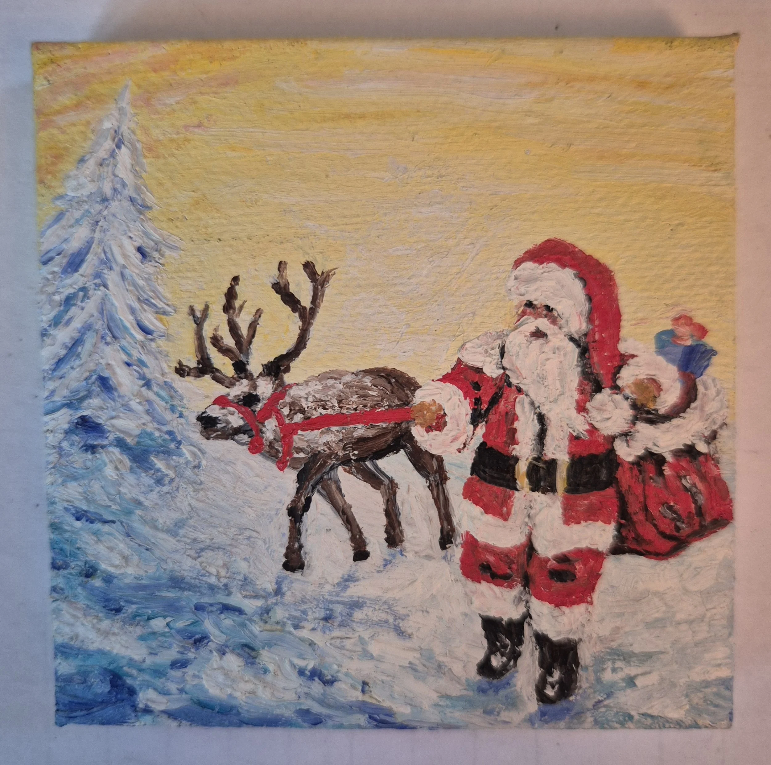Santa & Reindeer JC Barber.jpg