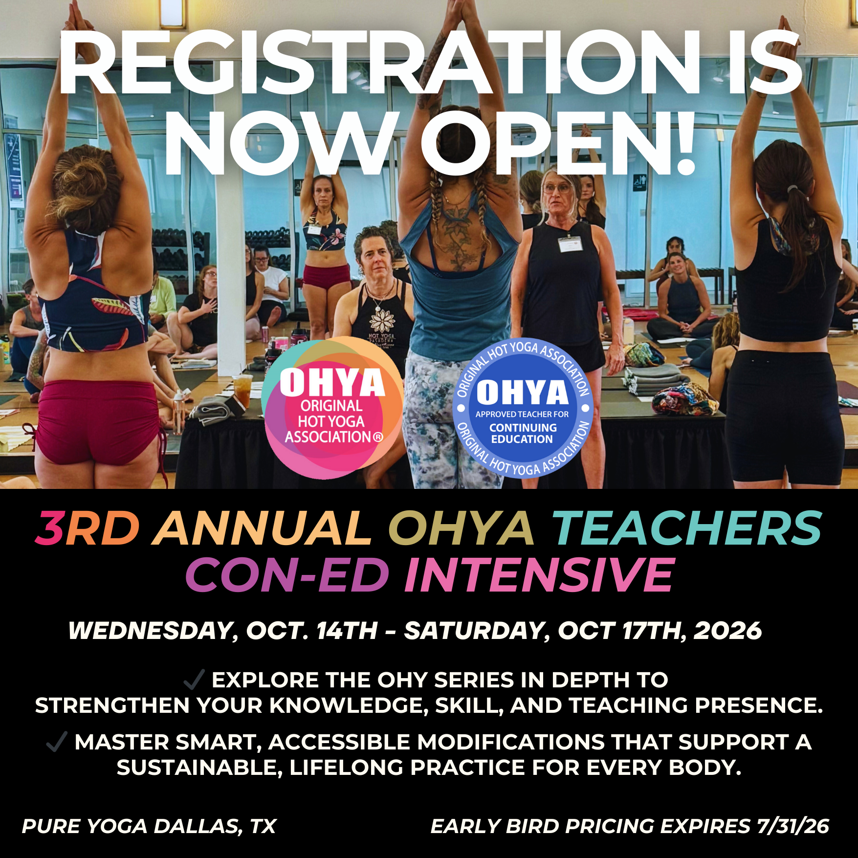 OHYA Teachers Con Ed Intensive  2025  Pricing (Active OHYA Teacher Directory Members)