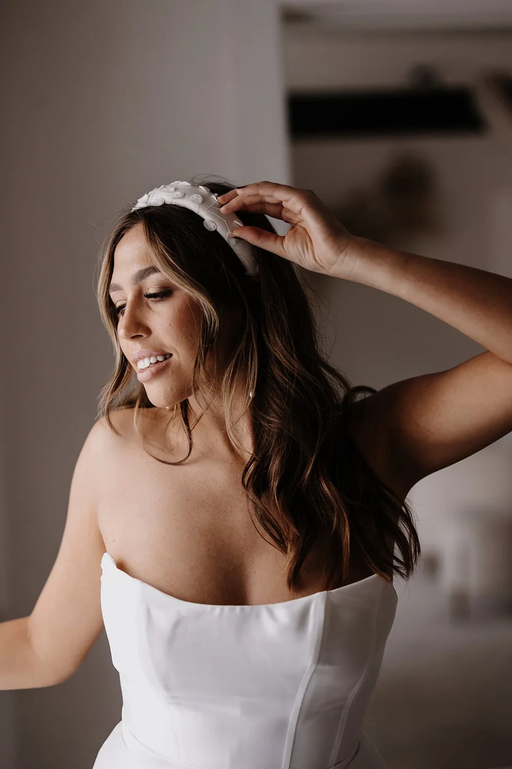 Bandeau Lollipops Mistinguette – Écru, Broderies Et Perles (neuf)