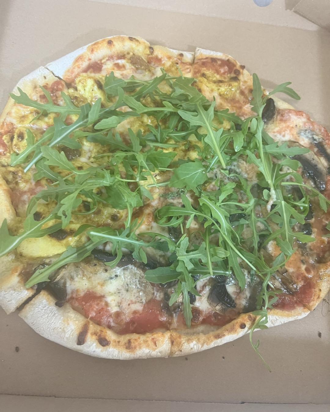 Pizza Night Tomorrow! 

Homemade 12&rdquo; Stonebaked Pizzas served to eat in or takeaway from 5:30pm. 

This weeks toppings:
Honey Roasted Ham &amp; Field Mushroom 
Teriyaki Turkey
Meat Feast (add spice? 🌶️) 
Gooey Brie &amp; Caramelised Onion Chut