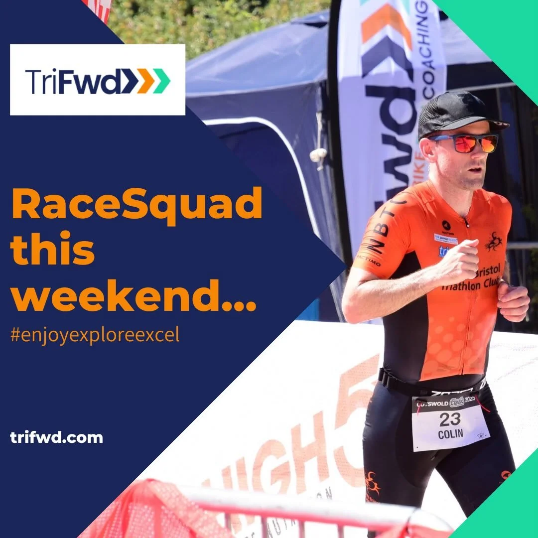 This Weekends RaceSquad action&hellip; 

1️⃣ @colinbriandavis lines up @trimaxevents First Tri Standard Distance over in Lydney. A second race for Colin after dipping his toe into Duathlon at Castle Combe a few week ago. This one very much about tria