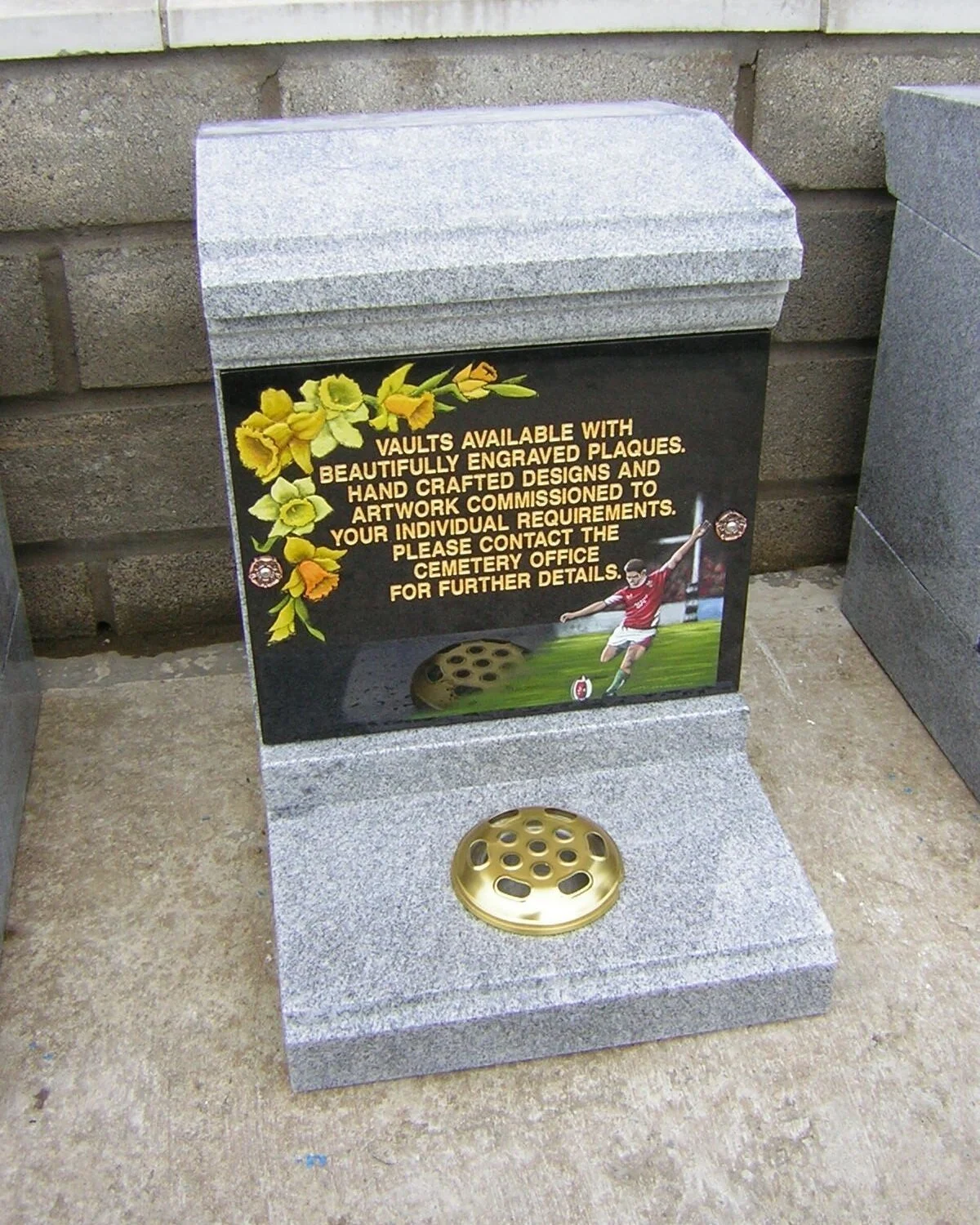 Steeper Vaults Sample Memorials — Oakfield Gardens Crematorium