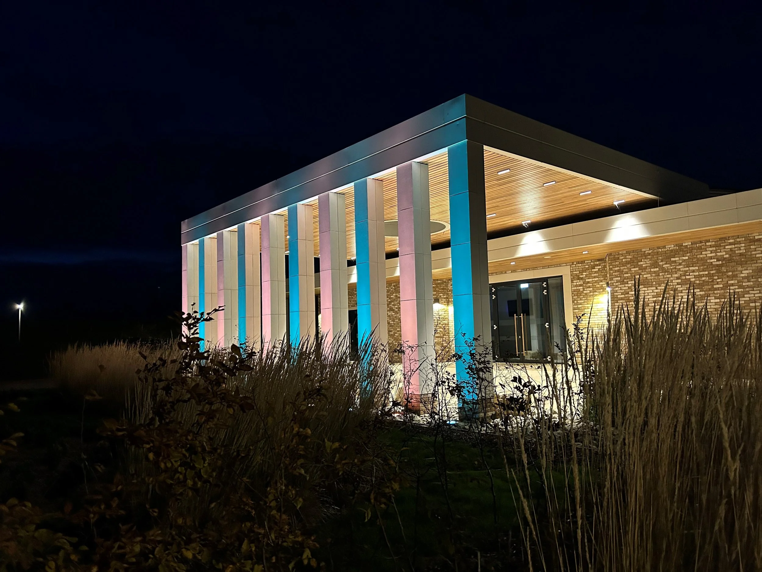 Building lit for Baby Loss Awarness week