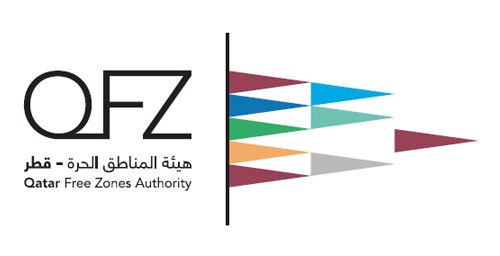 Qatar Free Zones Authority logo with stylized colorful arrow shapes HIGH RESOLUTION VECTORIAL FREE DOWNLOAD