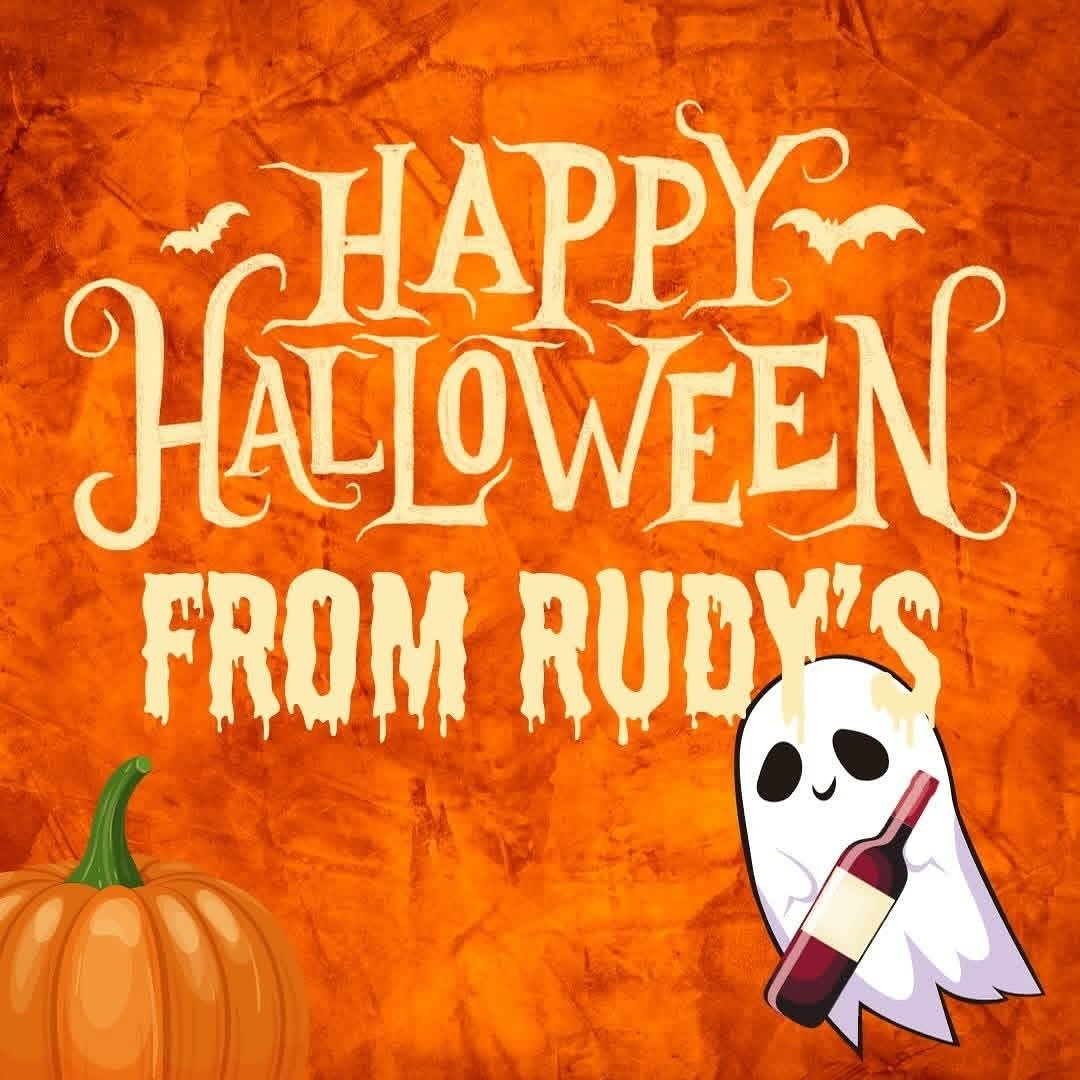 Happy Halloween! Rudy&rsquo;s will be closing early this Halloween at 8PM ❤️