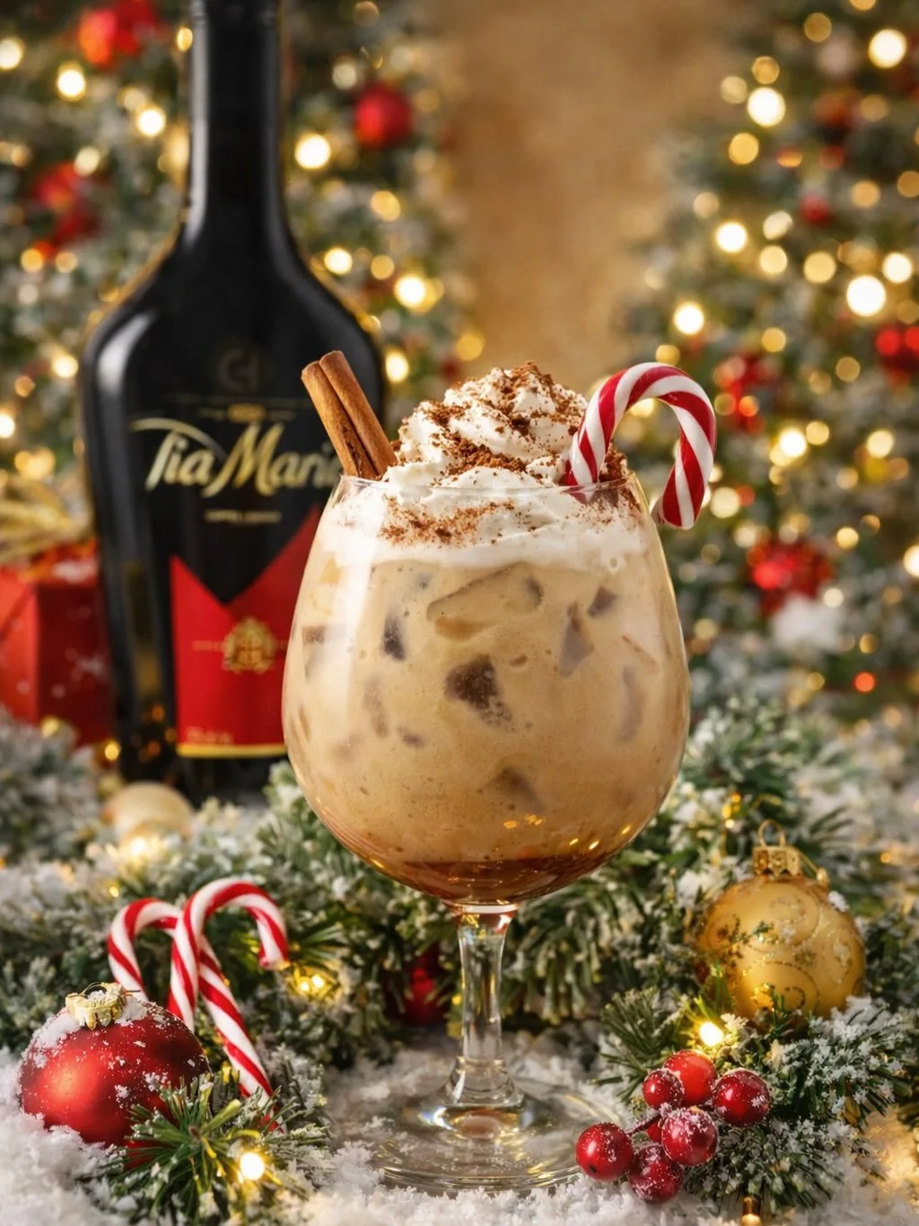Ever had a Holiday Tia Maria Cream Cocktail? This deliciously festive Christmas cocktail is sure to be a crowd pleaser 🎄🌲🎅