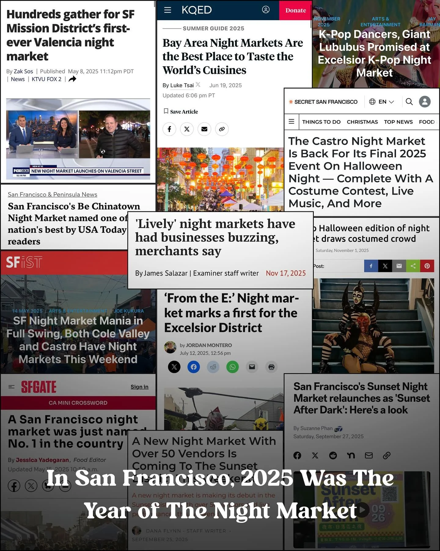 The year of the Night Market!✨ Huge thank you to all of our incredible partners who made these possible (tagged in slide 3) and anyone who came out to a Night Market to dance, support local businesses, or even just stroll through.

What&rsquo;s the p