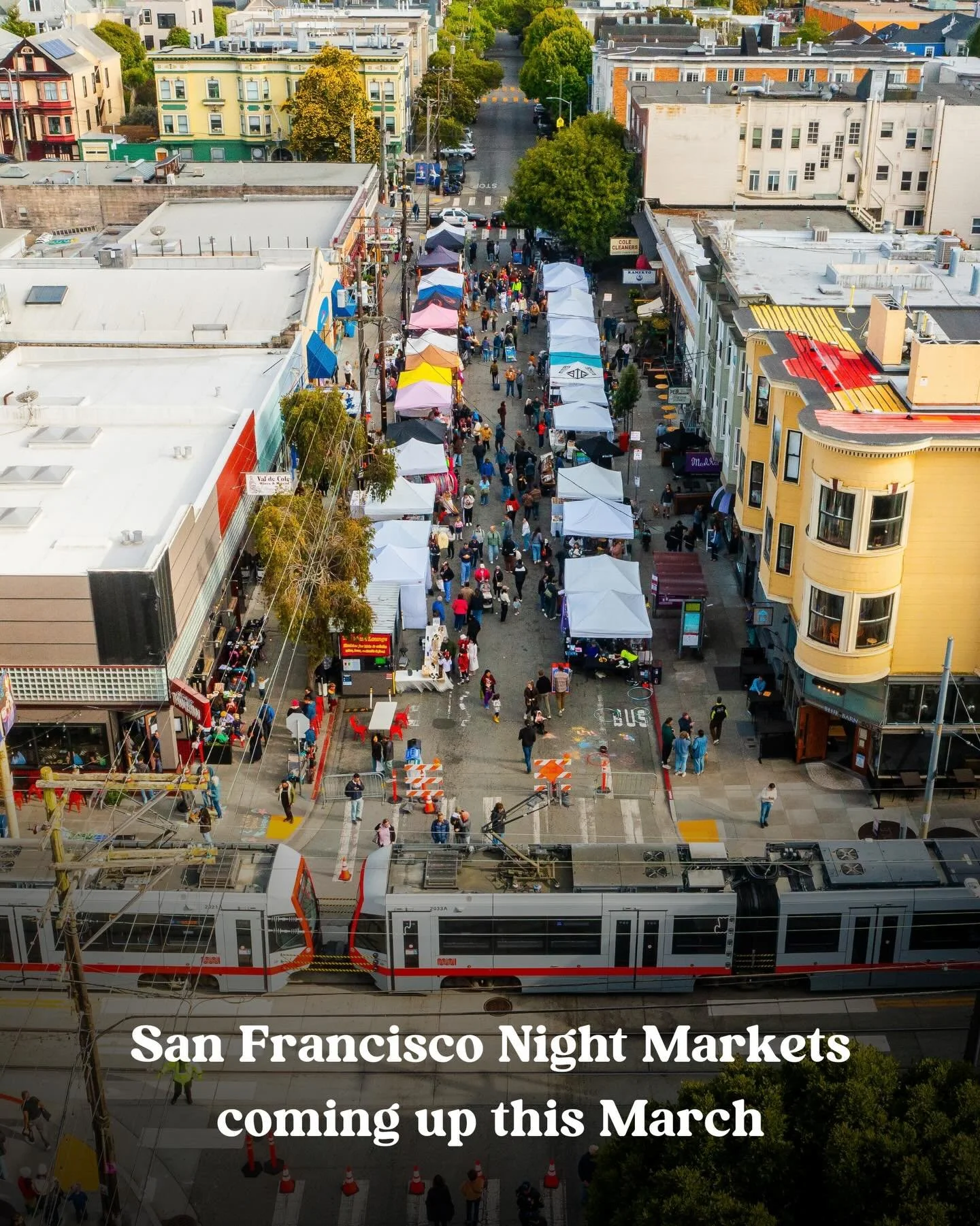 Night market season is back just in time for this glorious weather!🌞 Don&rsquo;t miss the first Cole Valley and Castro Night Markets of the year this week➡️

You can find a full schedule of upcoming SF night markets at the link in our bio🔗