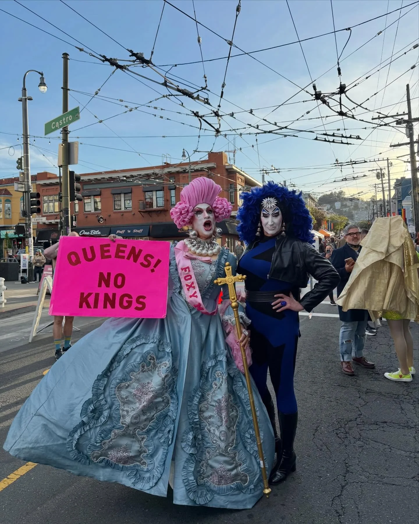 Serving royal realness at the @castro.nightmarket👑