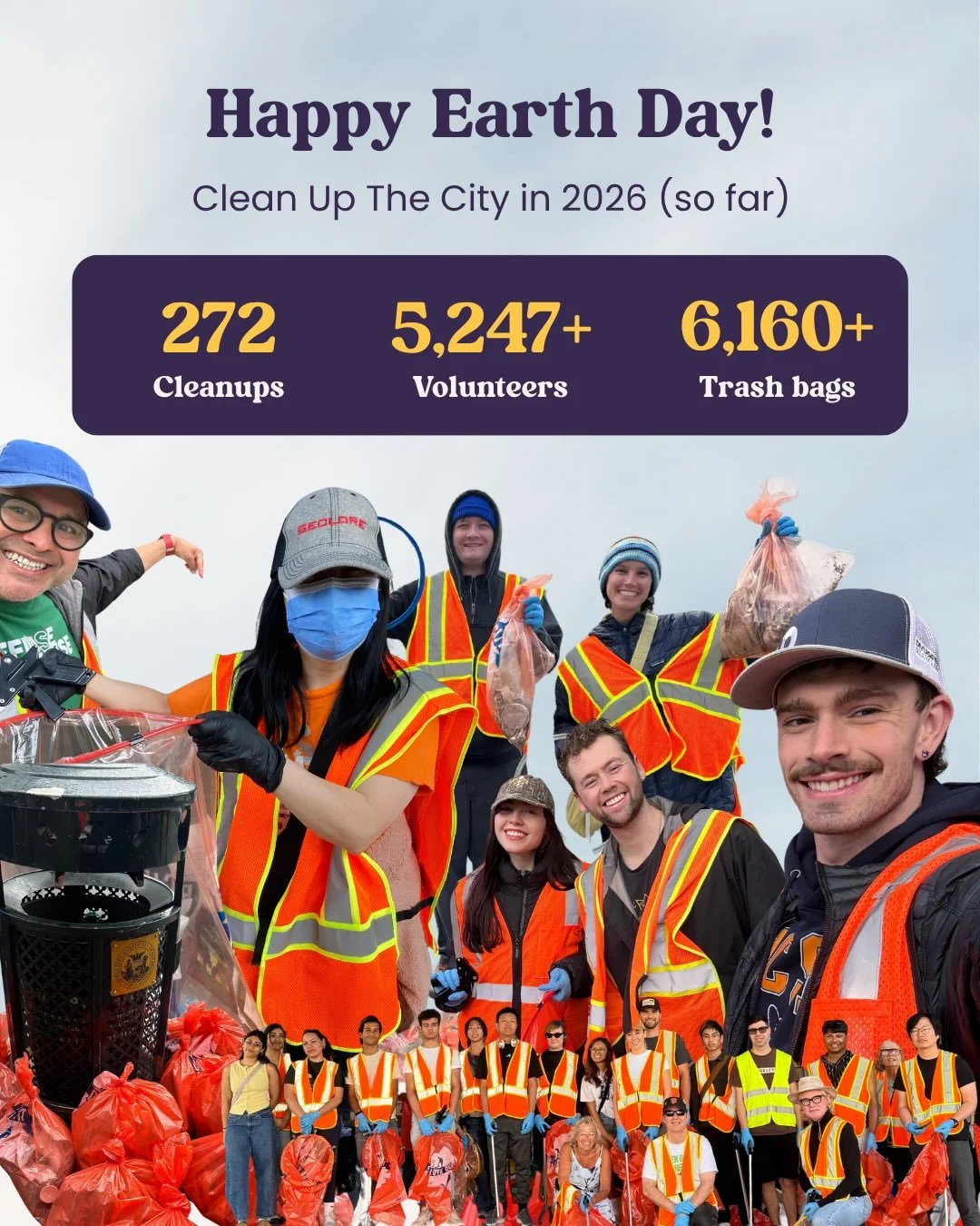 This Earth Day, we&rsquo;re thinking about the 7x7 slice of Earth we call home🌎

All across San Francisco, people are showing up to take care of it. We&rsquo;ve got 17 neighborhood cleanups happening across SF every single weekend through our Clean 