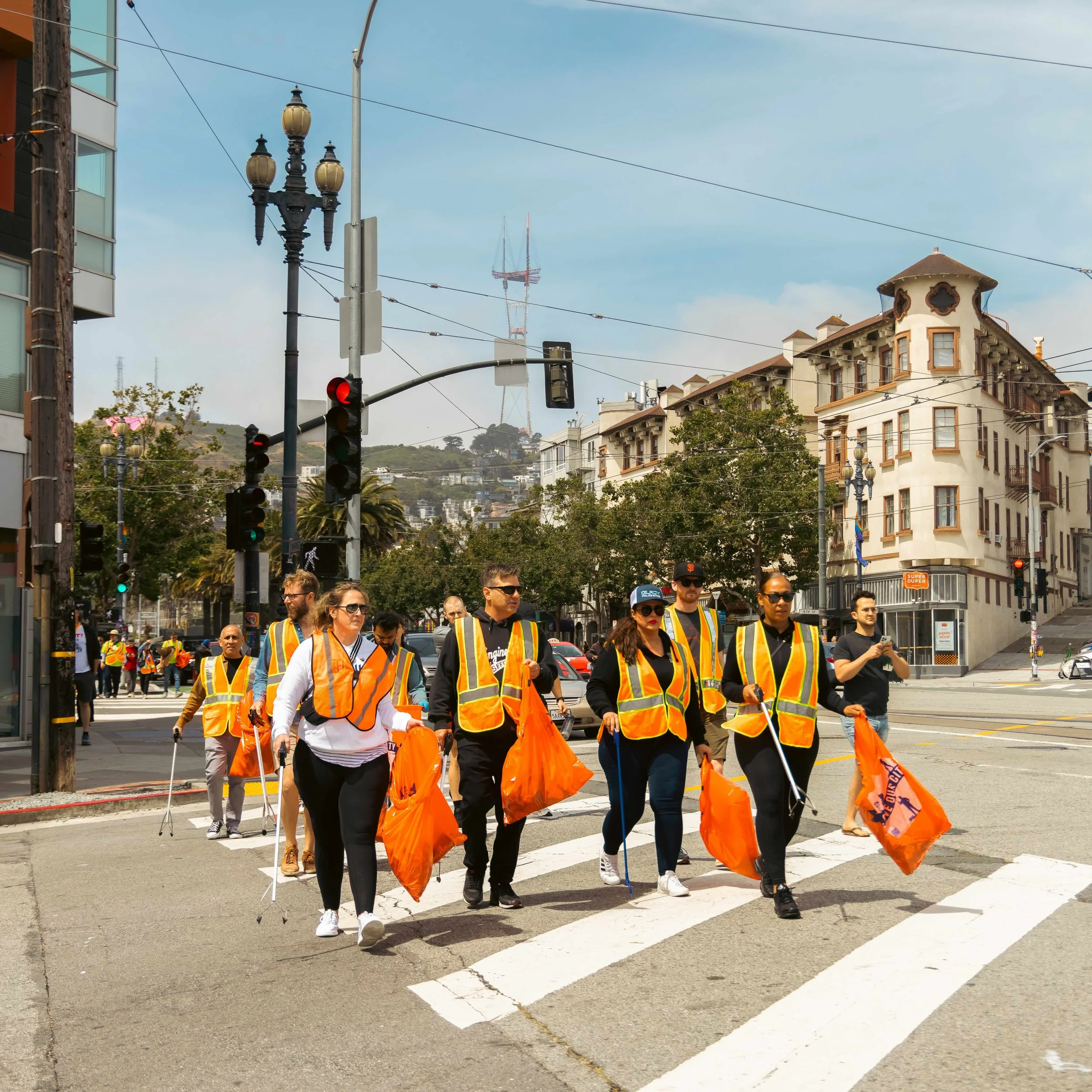  Clean Up The City 
Join us at a neighborhood trash cleanup.