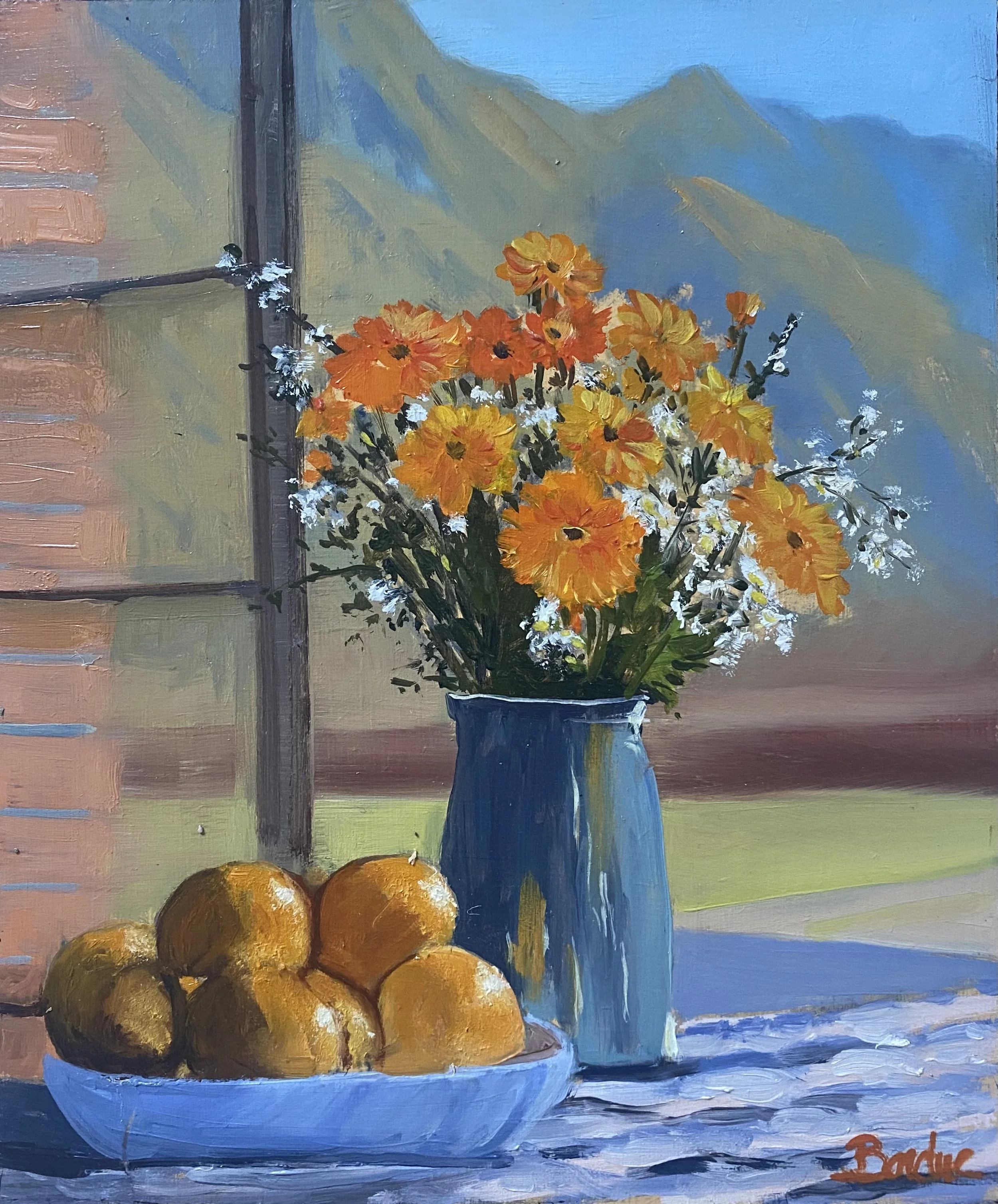 Fleurs du matin 25 x 30 cm