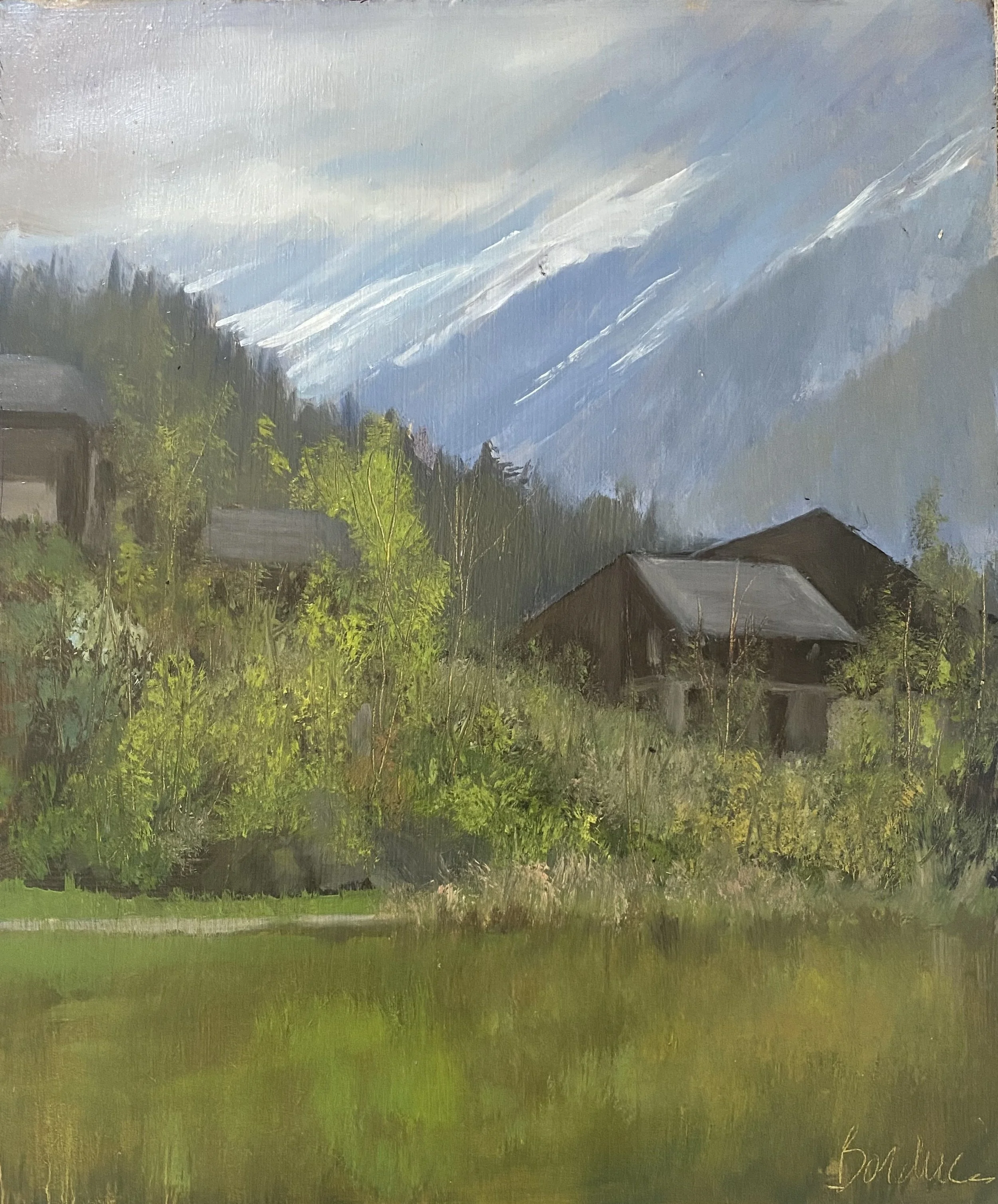 Lac des Chavants Avril 2025 25 x 30 cm