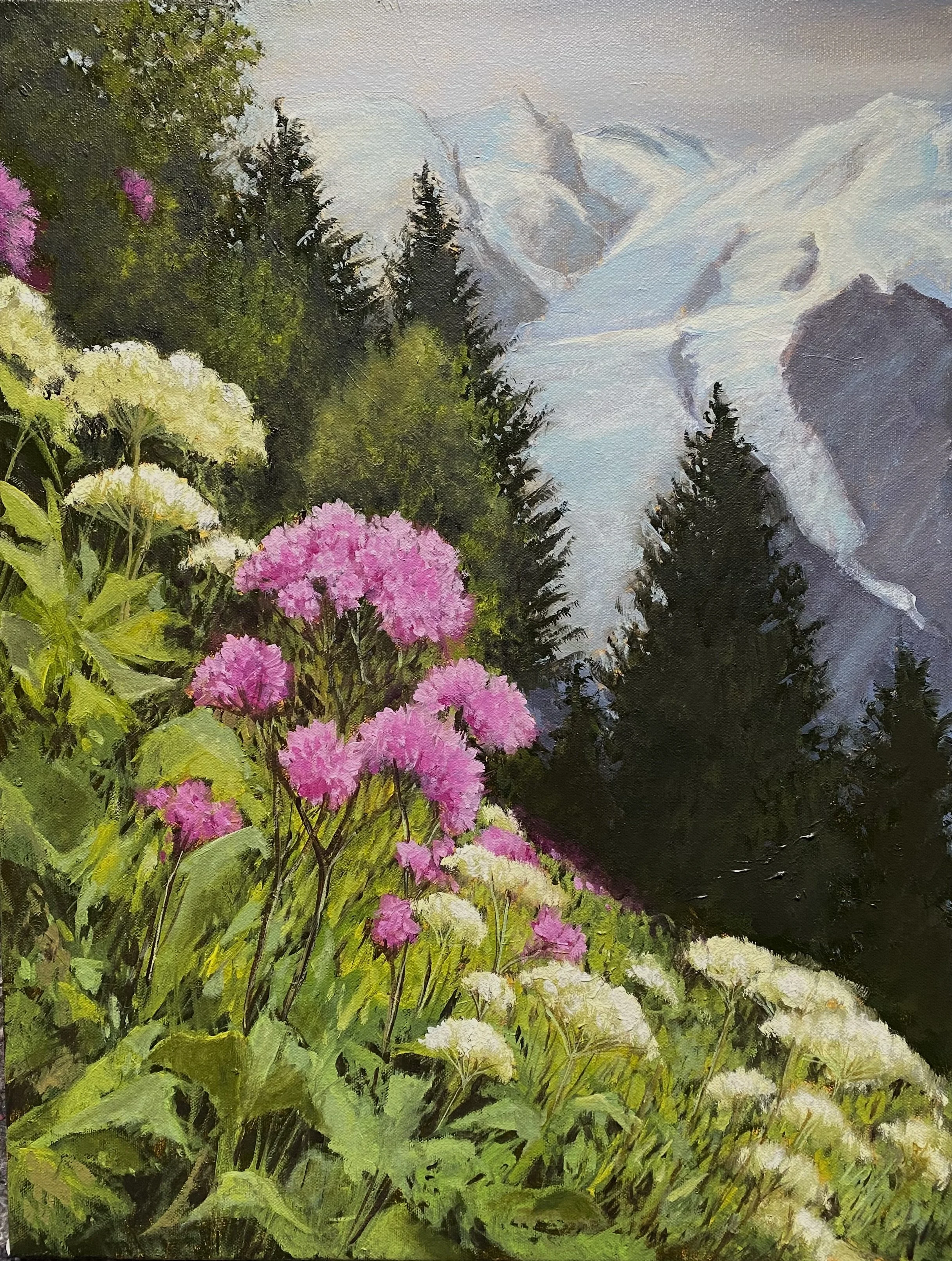 D'apres une etude de toile de Pascal Amblard. 60 x 45cm