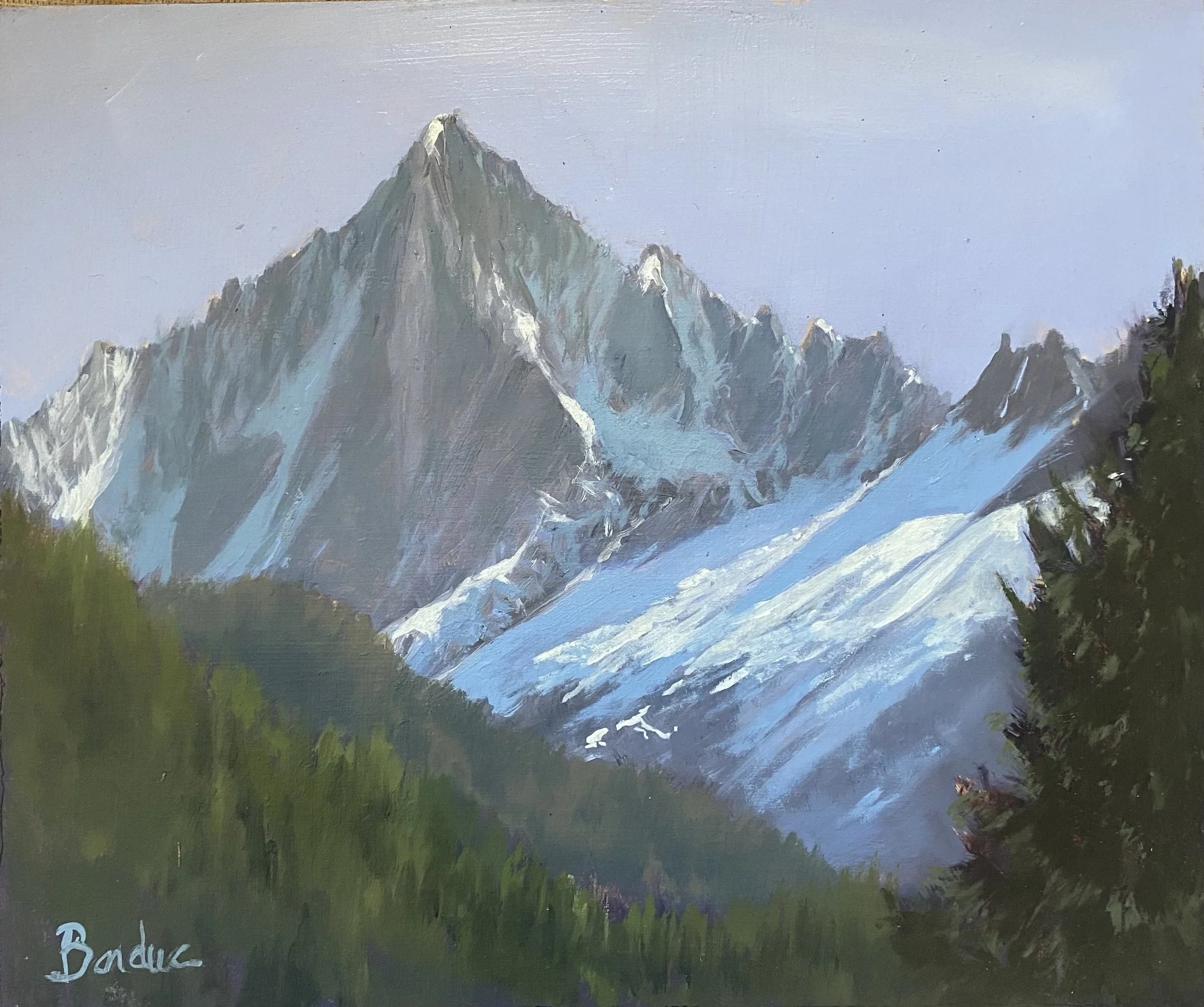 Les Drus et la Verte Avril 2025 25 x 30 cm