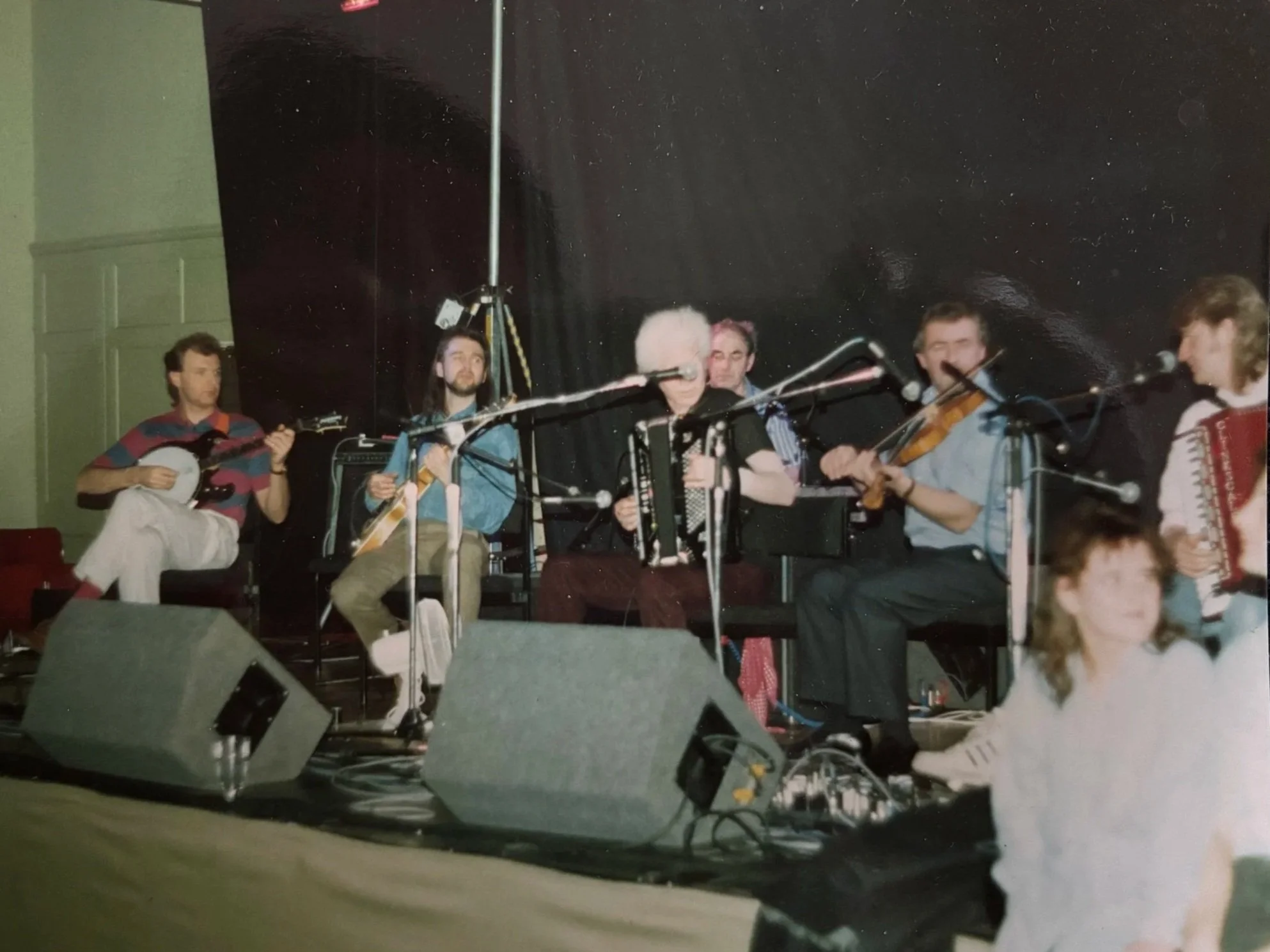 The Occasionals, circa 1993, Queen's Hall, Edinburgh, with Aly Bain & Phil Cunningham