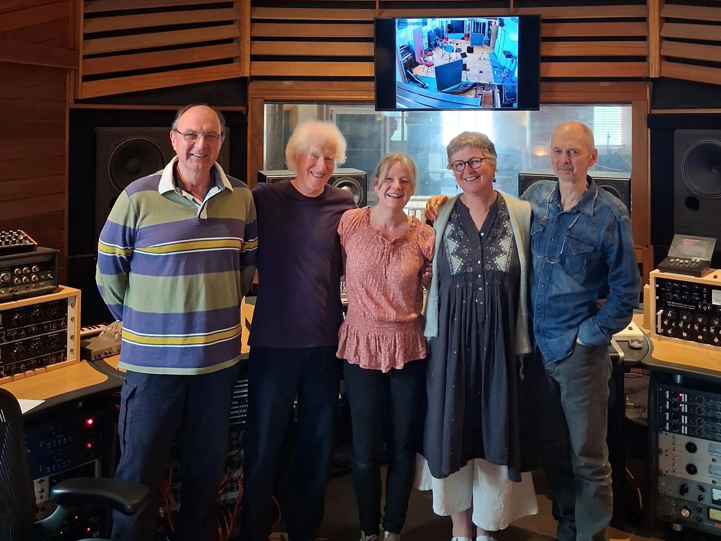 The Occasionals, recording a new album in Castlesound Studios, Pencaitland, 21st July 2026