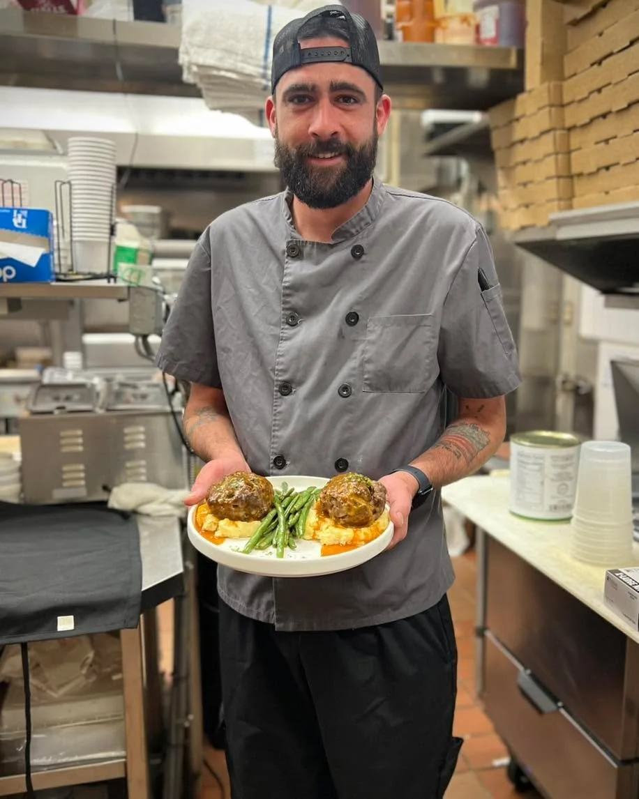 Our meatloaf is as unique as we are and always made with pride! 🔥🫶

Our meatloaves are served with smoked Gouda, roasted red bell peppers, mashed potatoes, saut&eacute;ed green beans, topped with a chipotle bbq gravy 🤤

Make your reservation today