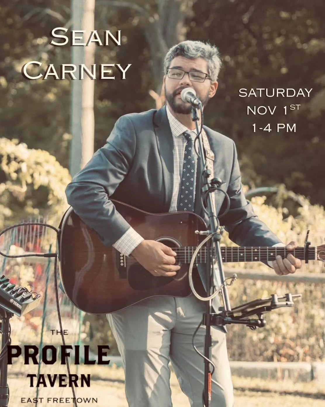 Sean Carney will be here November 1st from 1-4 to make your Saturday smile even bigger😃

Save your seat now 🥂
https://tinyurl.com/profiletavern 🔥