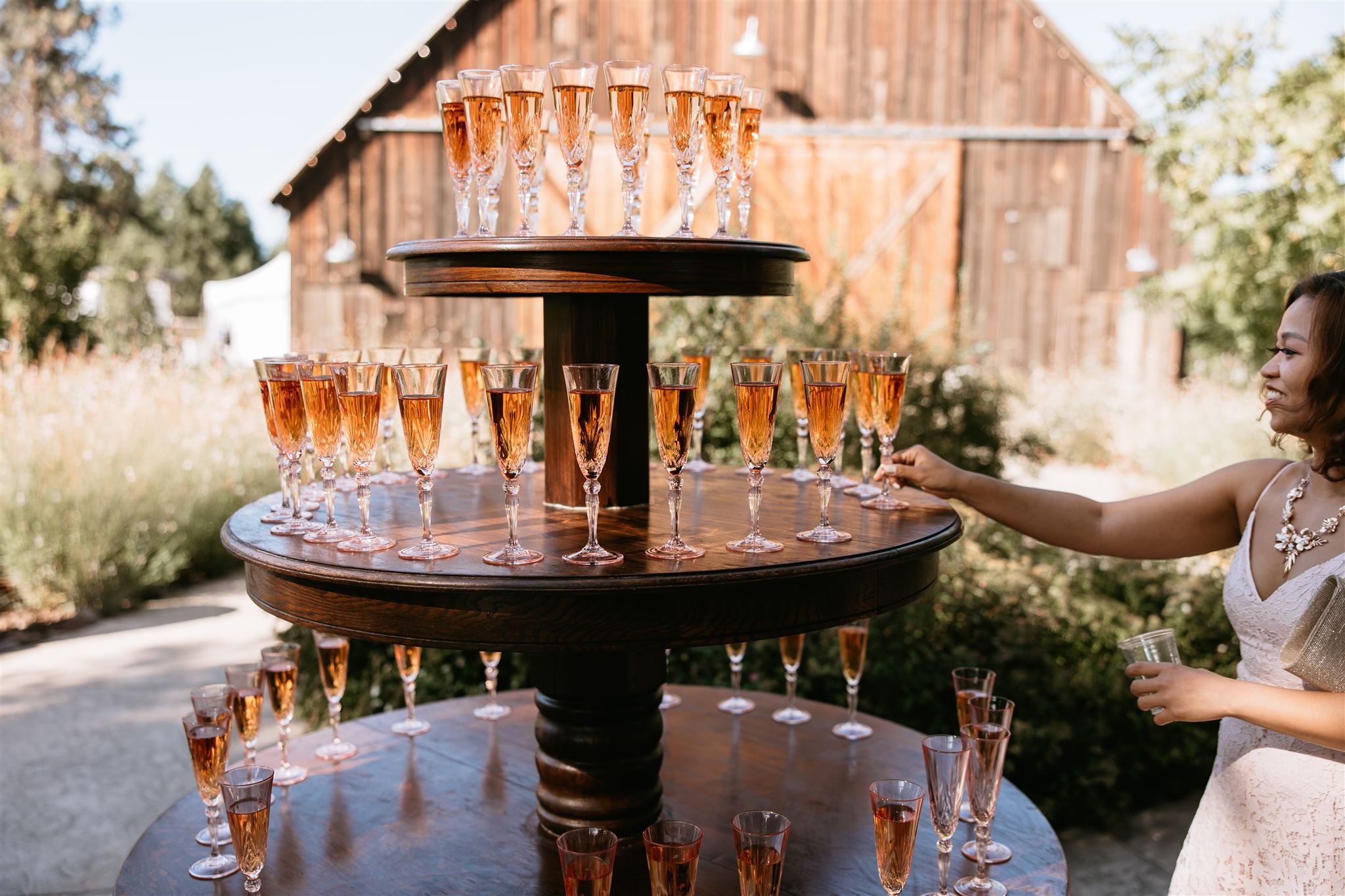magpies+nest+event+rentals+vintage+champagne+table+tower+3.jpg