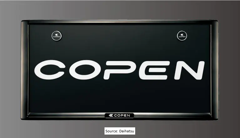 Licence Frame - Black Chrome