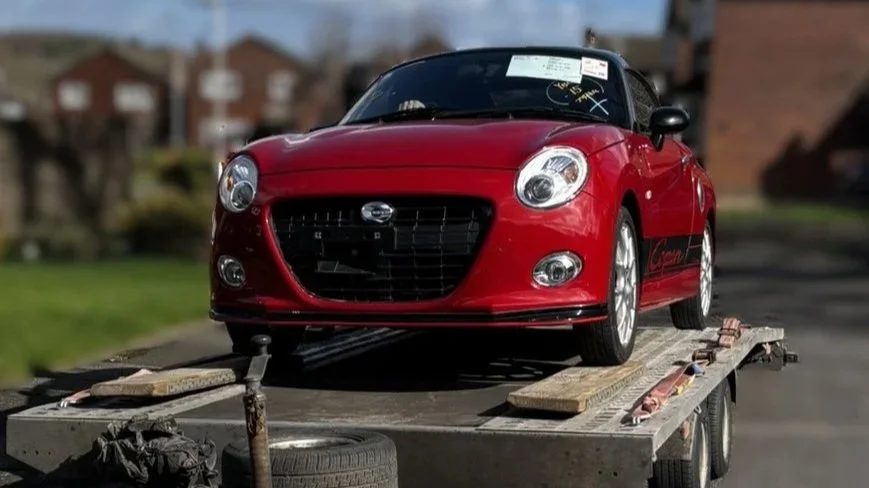Import vehicle preparation report - 2015 Daihatsu Copen Cero LA400K Red (Part 5)