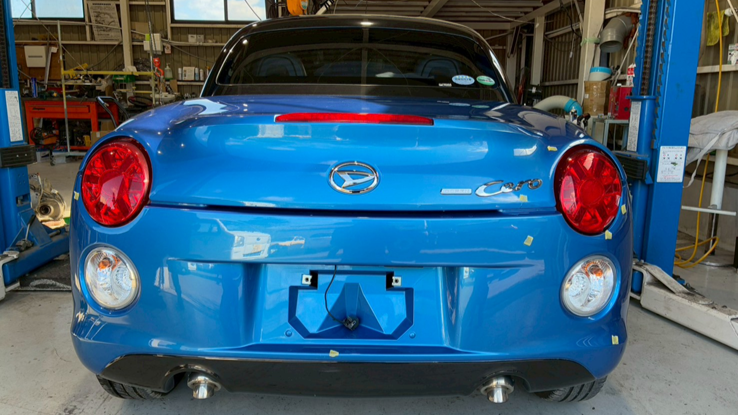 Import vehicle preparation report - 2015 Daihatsu Copen Cero LA400K Blue (Part 1)