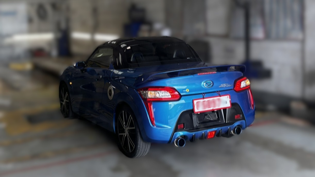 Import vehicle preparation report - 2015 Daihatsu Copen Robe S LA400K Blue (Part 4)