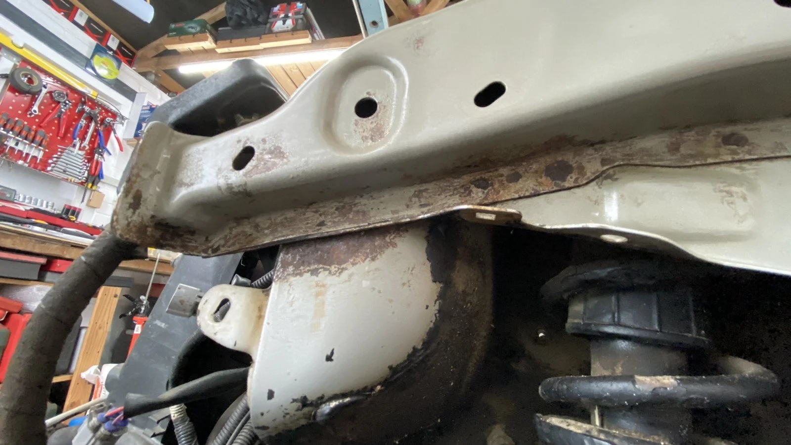 Coating removed