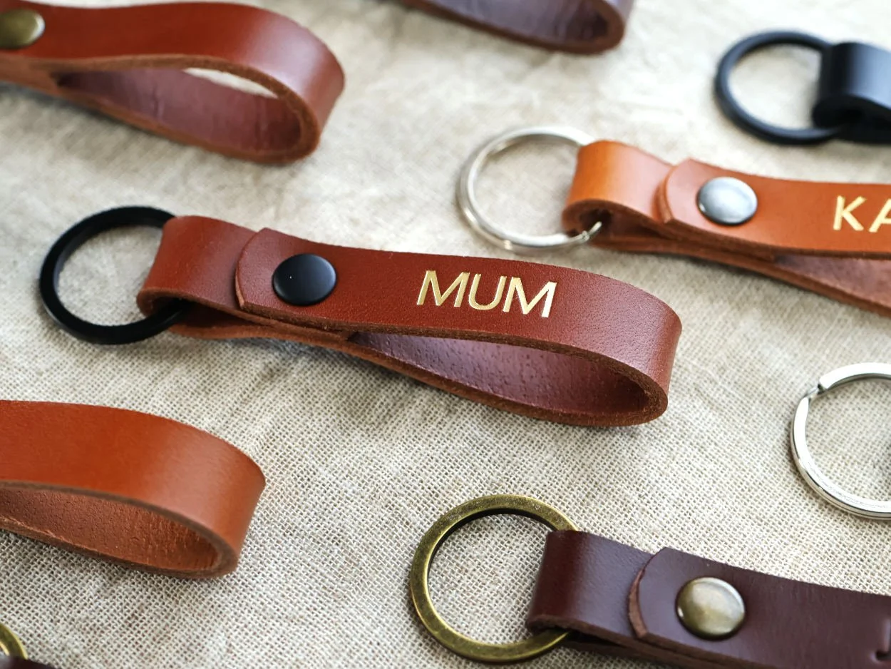 Leather Keychain Mum