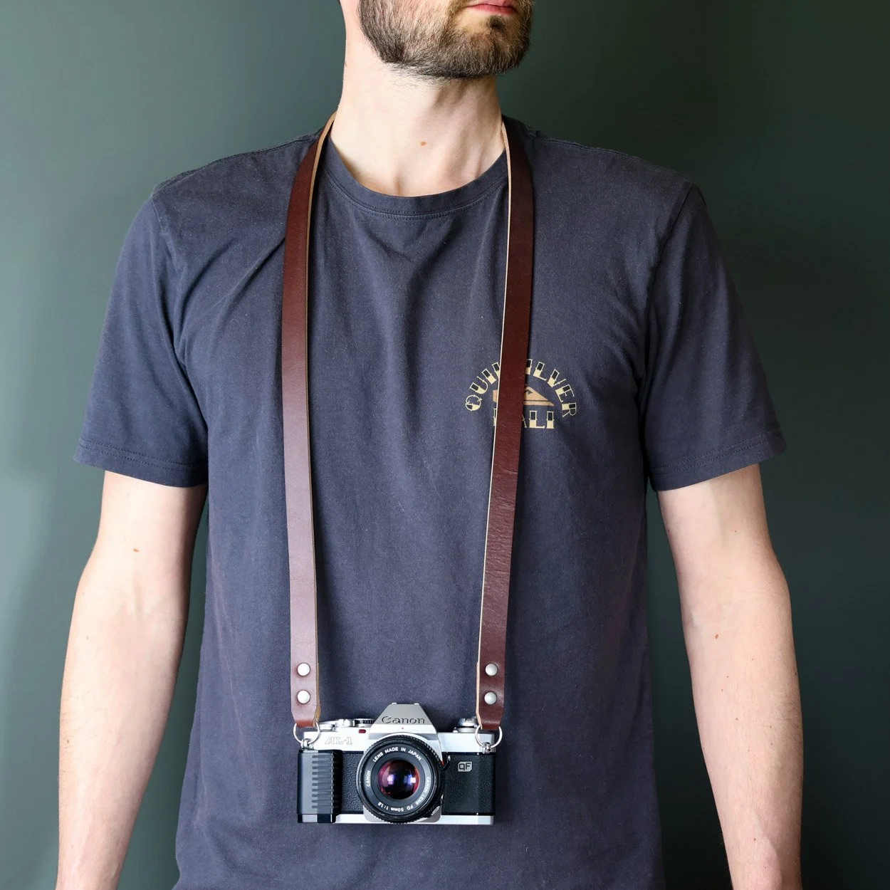 camera neck strap chestnut vintage canon