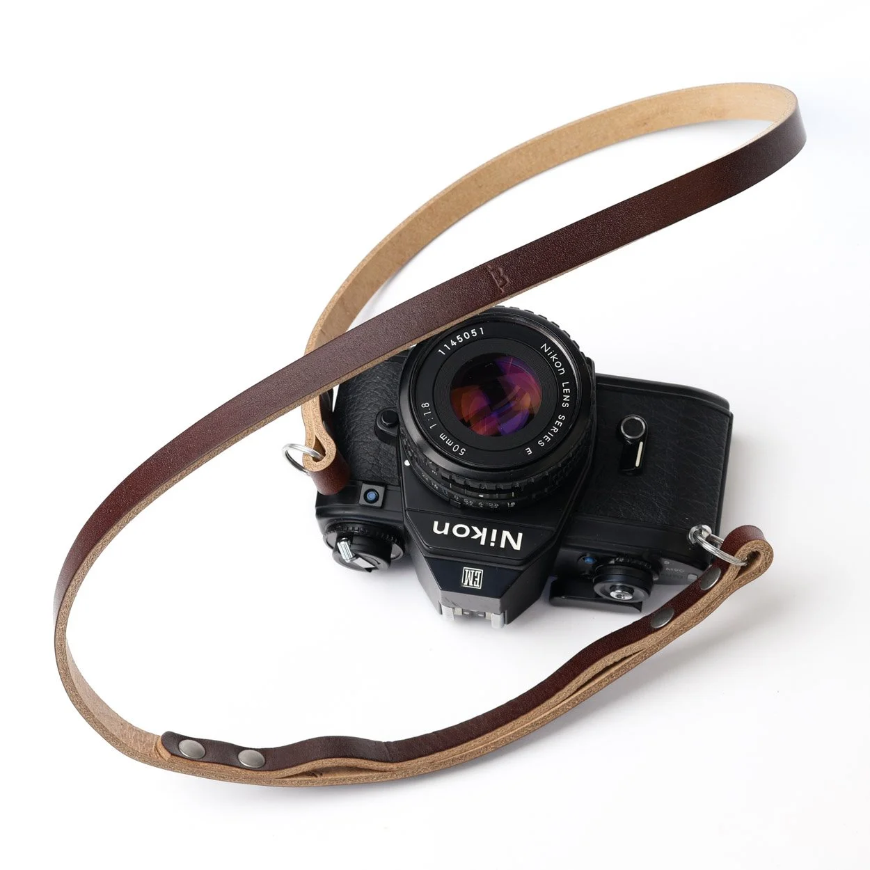 Peak chestnut nikon camera strap