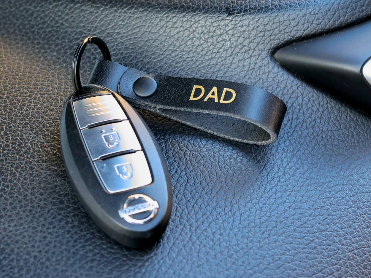 Leather Keyring - Thin