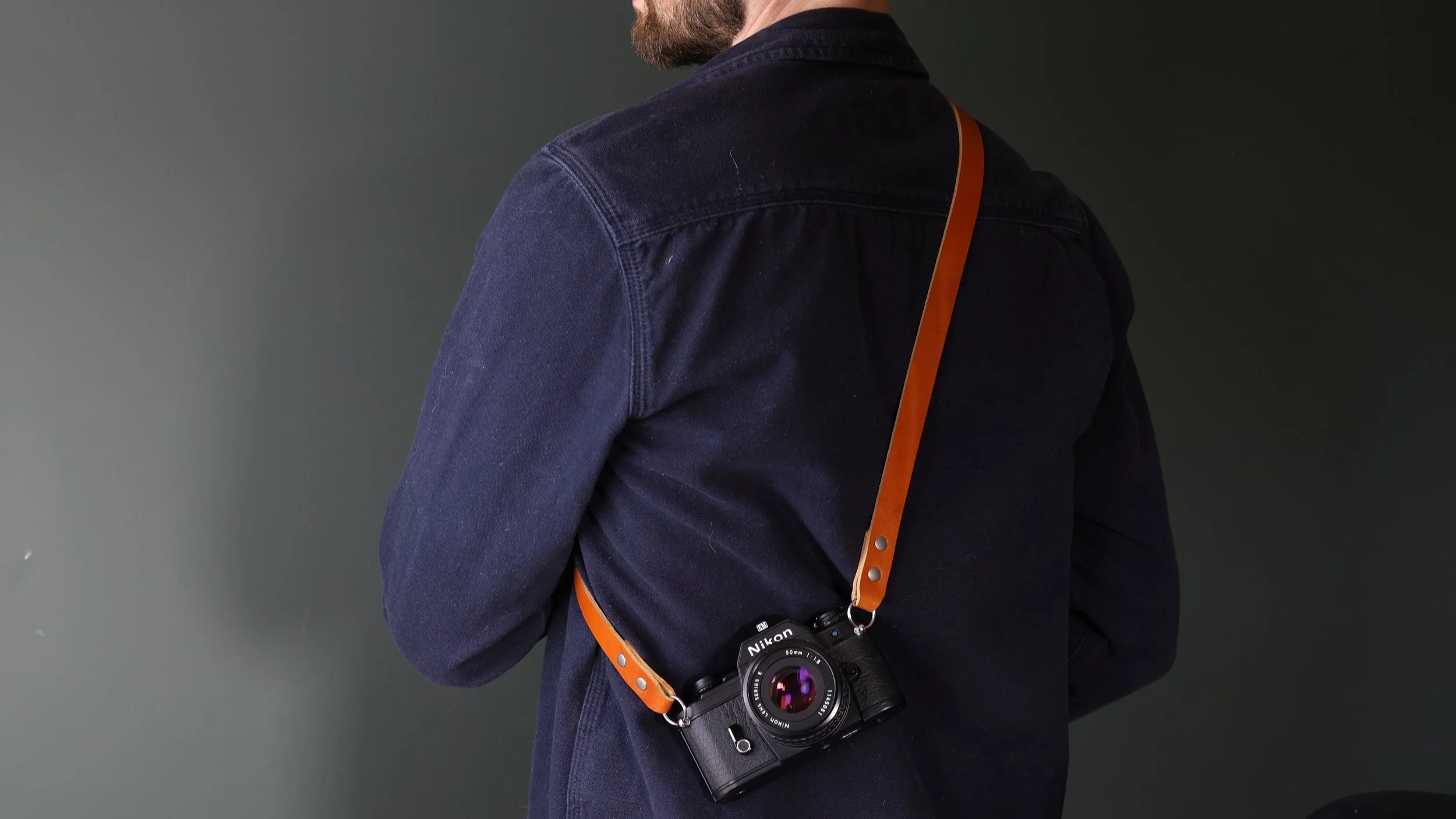 Bowman Ridge camera strap with Nikon EM