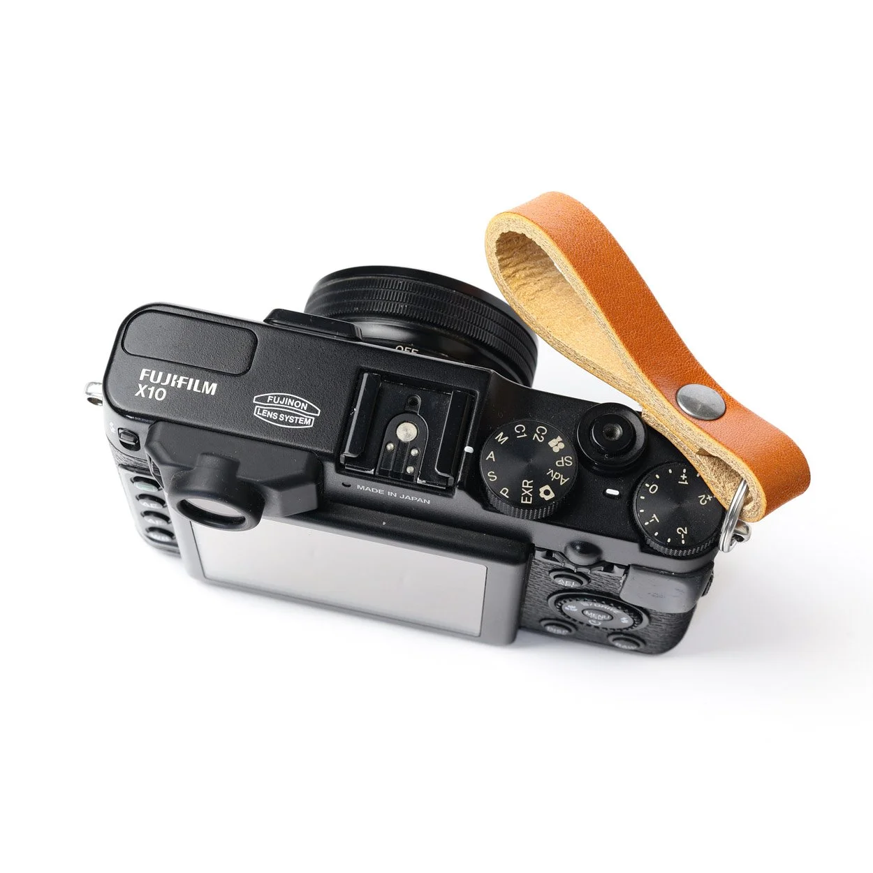 Leather camera finger strap