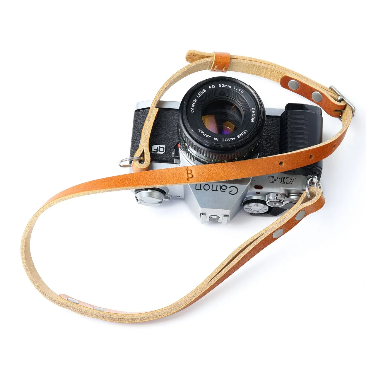 Adjustable leather camera neck wrist strap
