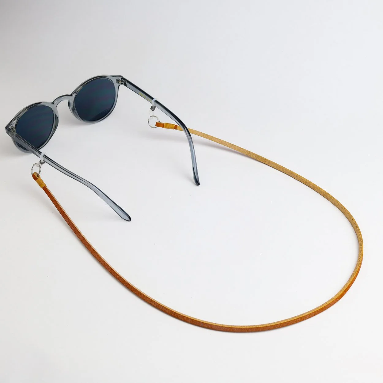Whiskey leather sunglasses strap